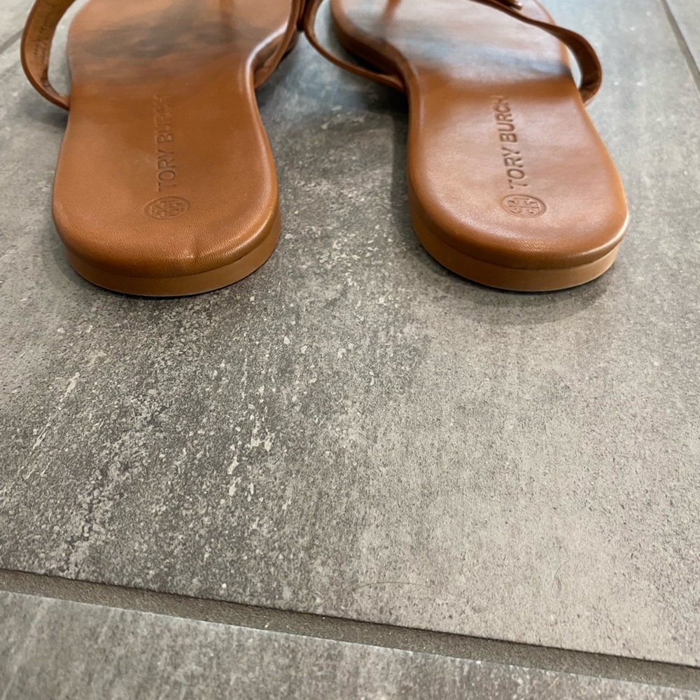 Tory Burch Brown Miller Soft Sandals - Picture 5 of 7